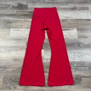 Sunzel Red Flare Leggings High Rise Wide Leg Yoga Pants Athleisure Large
